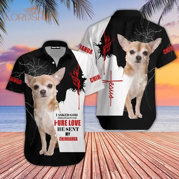 Chihuahua Dog Jesus Hawaiian Shirt