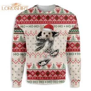 Chihuahua Dog Scratch Ugly Christmas Sweater