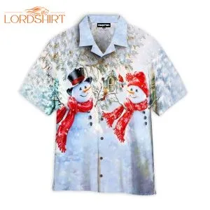 Christmas Snowman Hawaiian Shirt