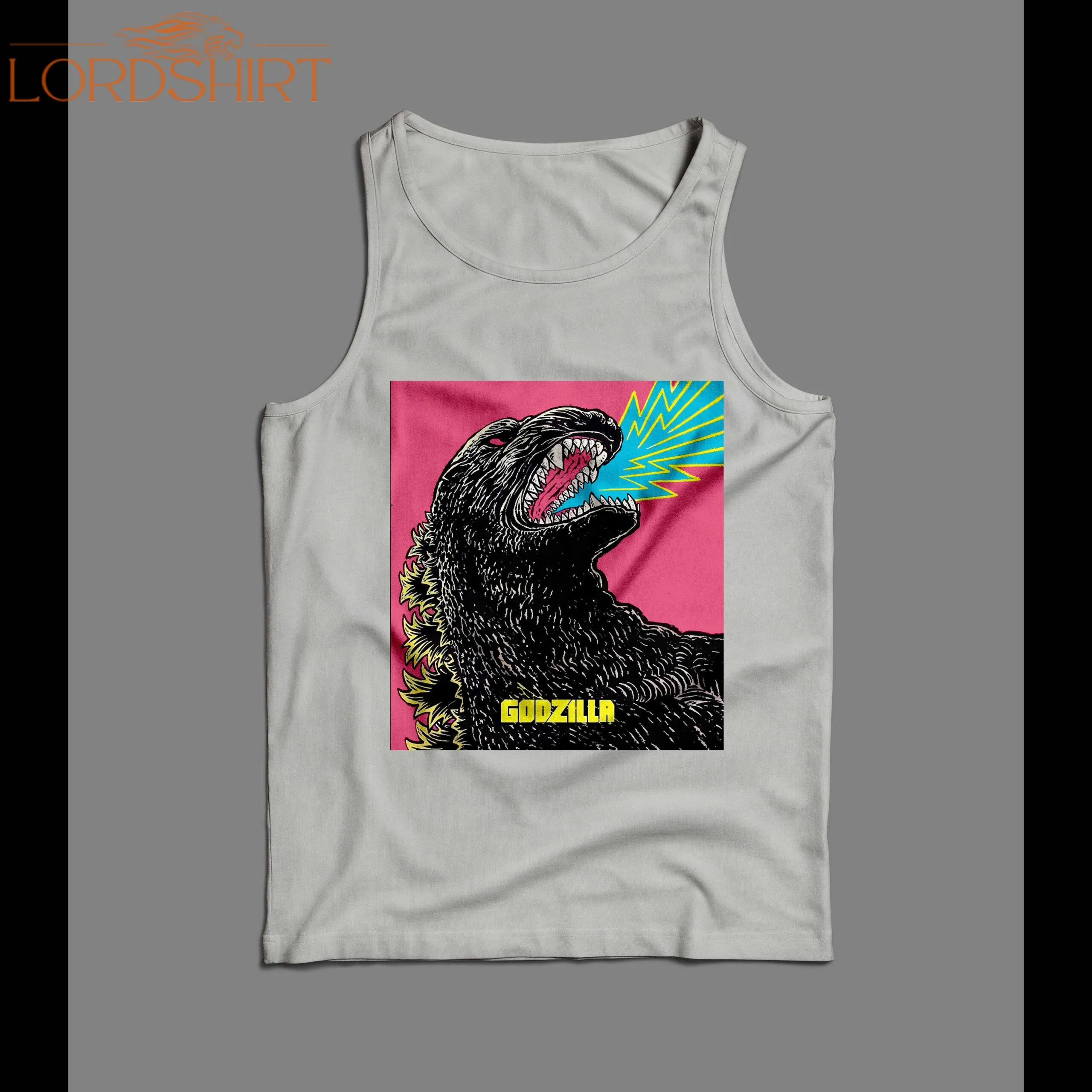 Classic 1965 Godzilla Pop Art Oldskool Custom Men's Tank Top