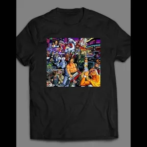 Classic 80s Pop Culture Collage Shirt