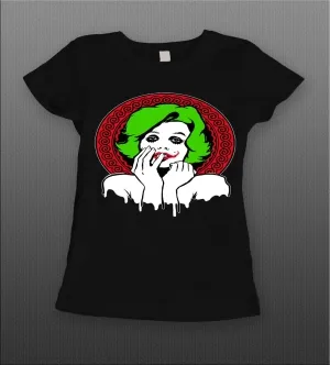 Clown Face Marilyn Joker Ladies Shirt