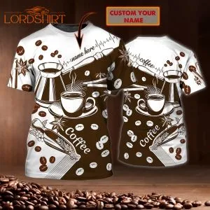 Coffee Love Addict Custom Name 3d All Over Print