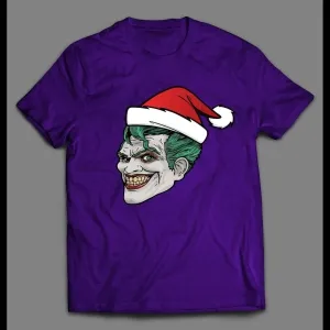 Comic Book Villain Santa Joker Christmas Shirt