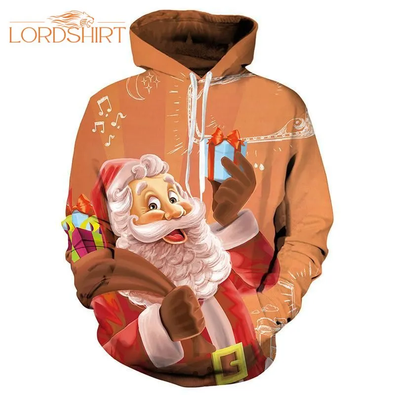 Cool Santa Claus Couple Xmas 3d All Over Print