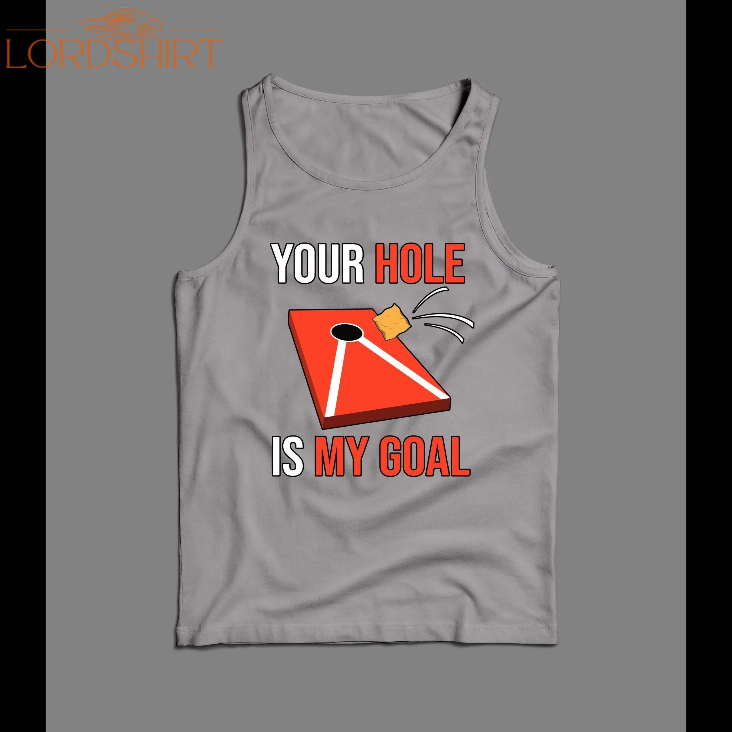 Cornhole Game Your Hole Is My Goal Men's Tank Top