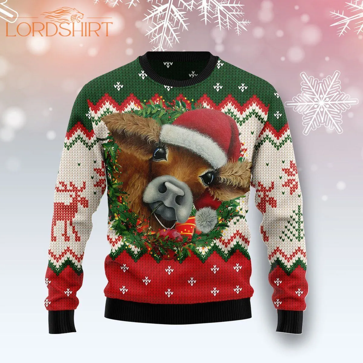 Cow Xmas Funny Christmas Ugly Christmas Sweater