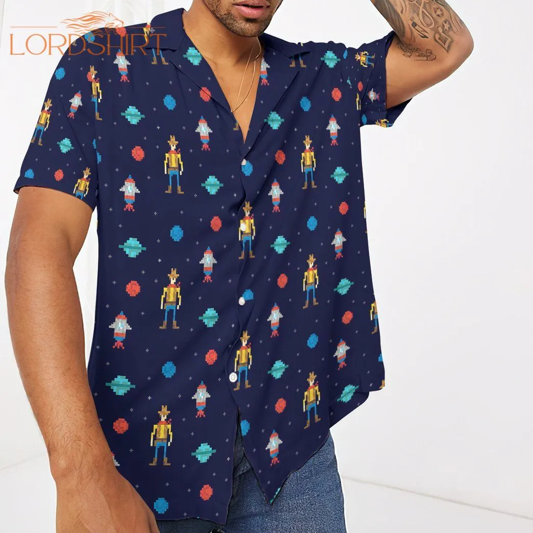 Cowboy In Space Hawaiian Shirt