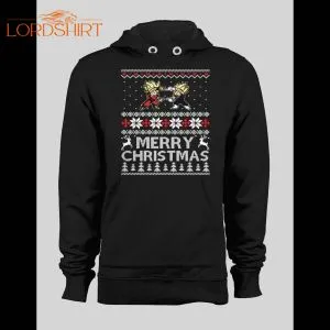 D B Z Inspired Merry Christmas Winter Hoodie