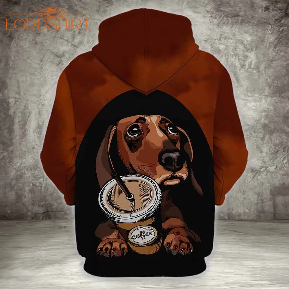 Dachshund Dog Coffee 3d All Over Print