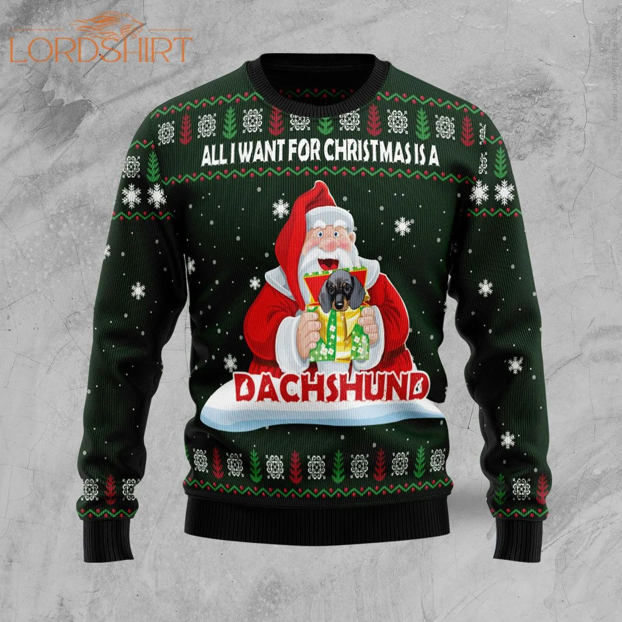 Dachshund Dog Gift Ugly Christmas Sweater