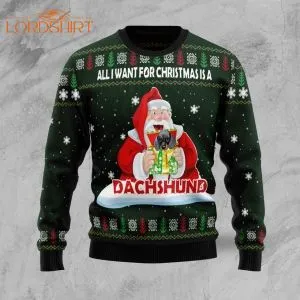 Dachshund Dog Gift Ugly Christmas Sweater