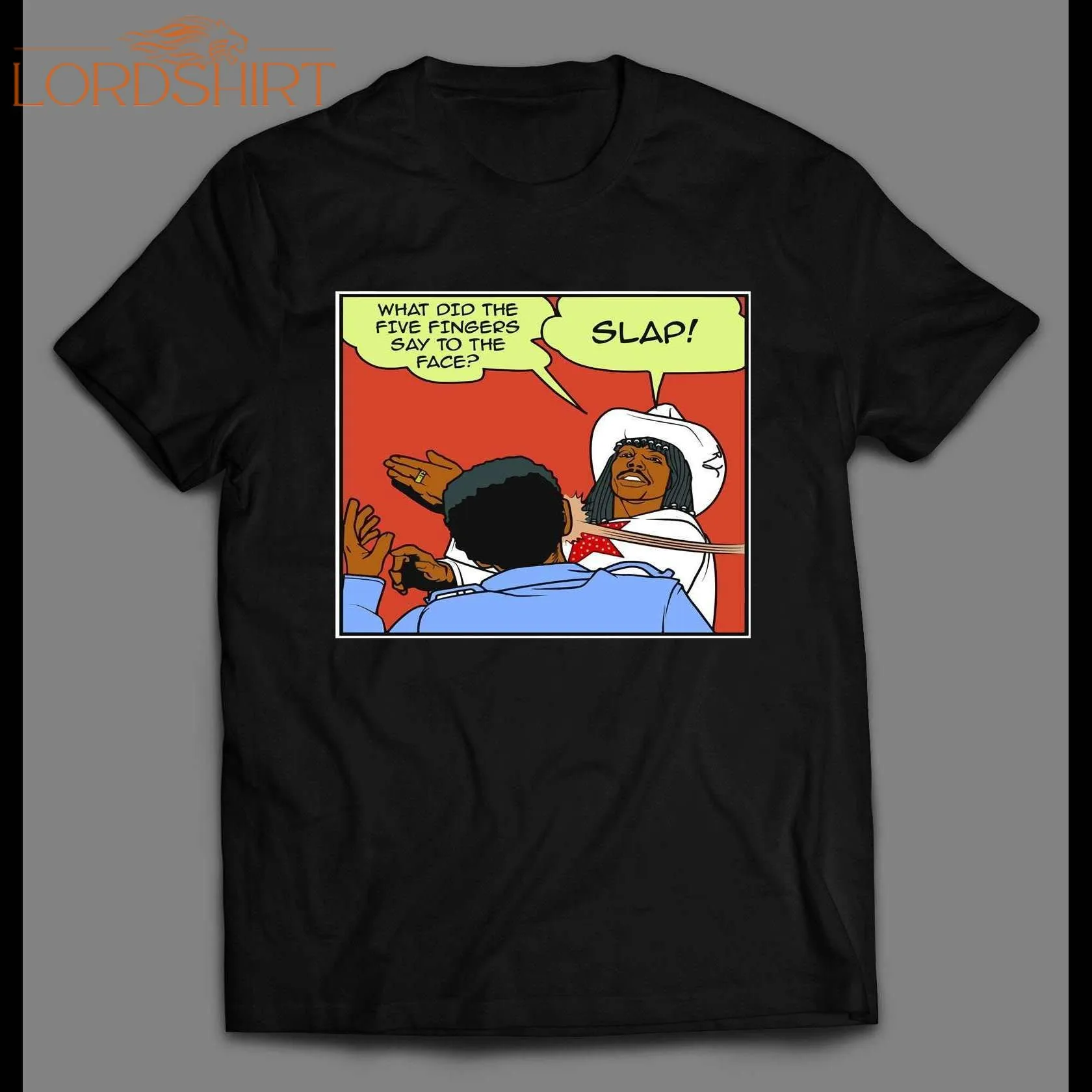 Dave Chappelle's Rick James Slap Comic Strip Parody Shirt