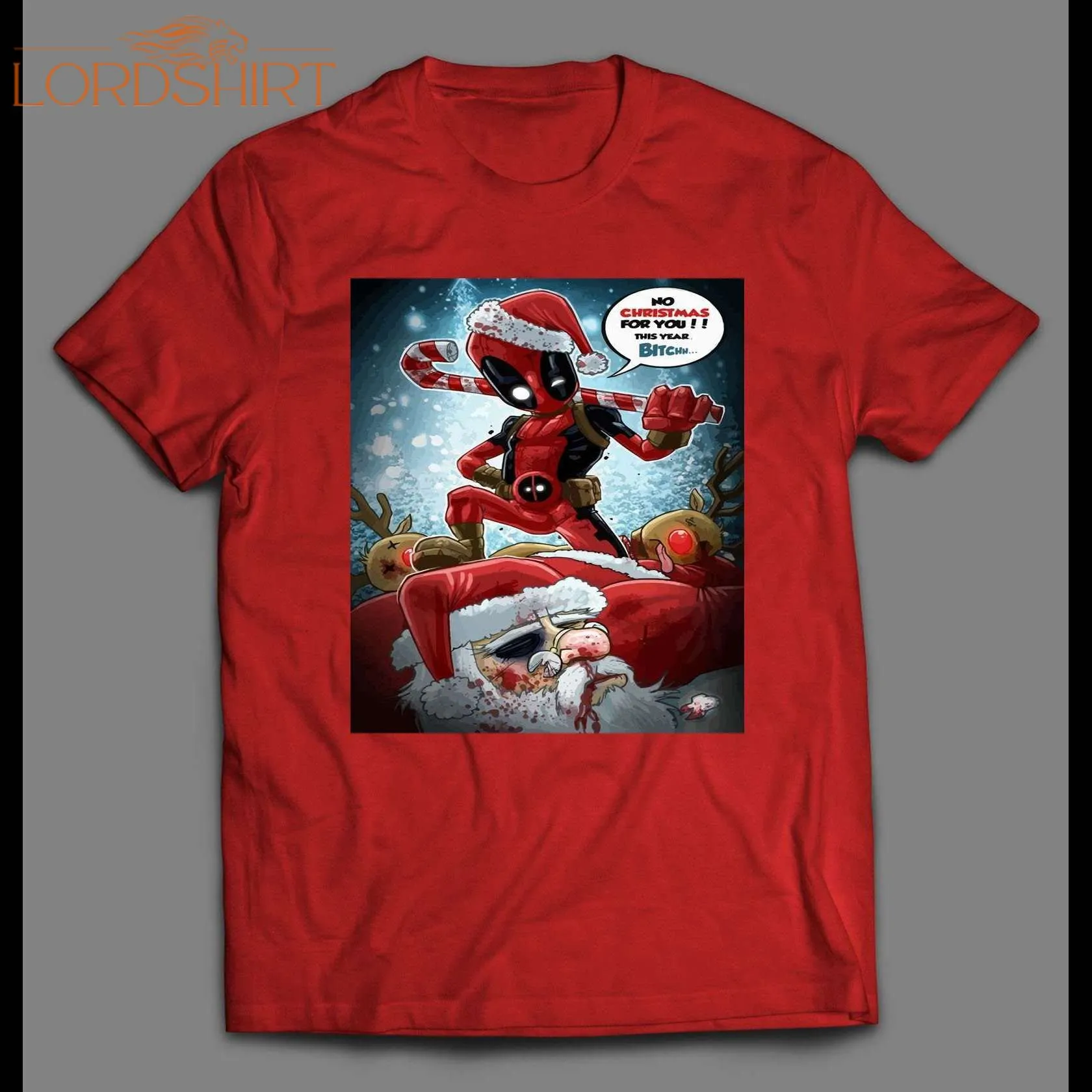 Deadpool No Christmas For You Bitch Holiday Shirt