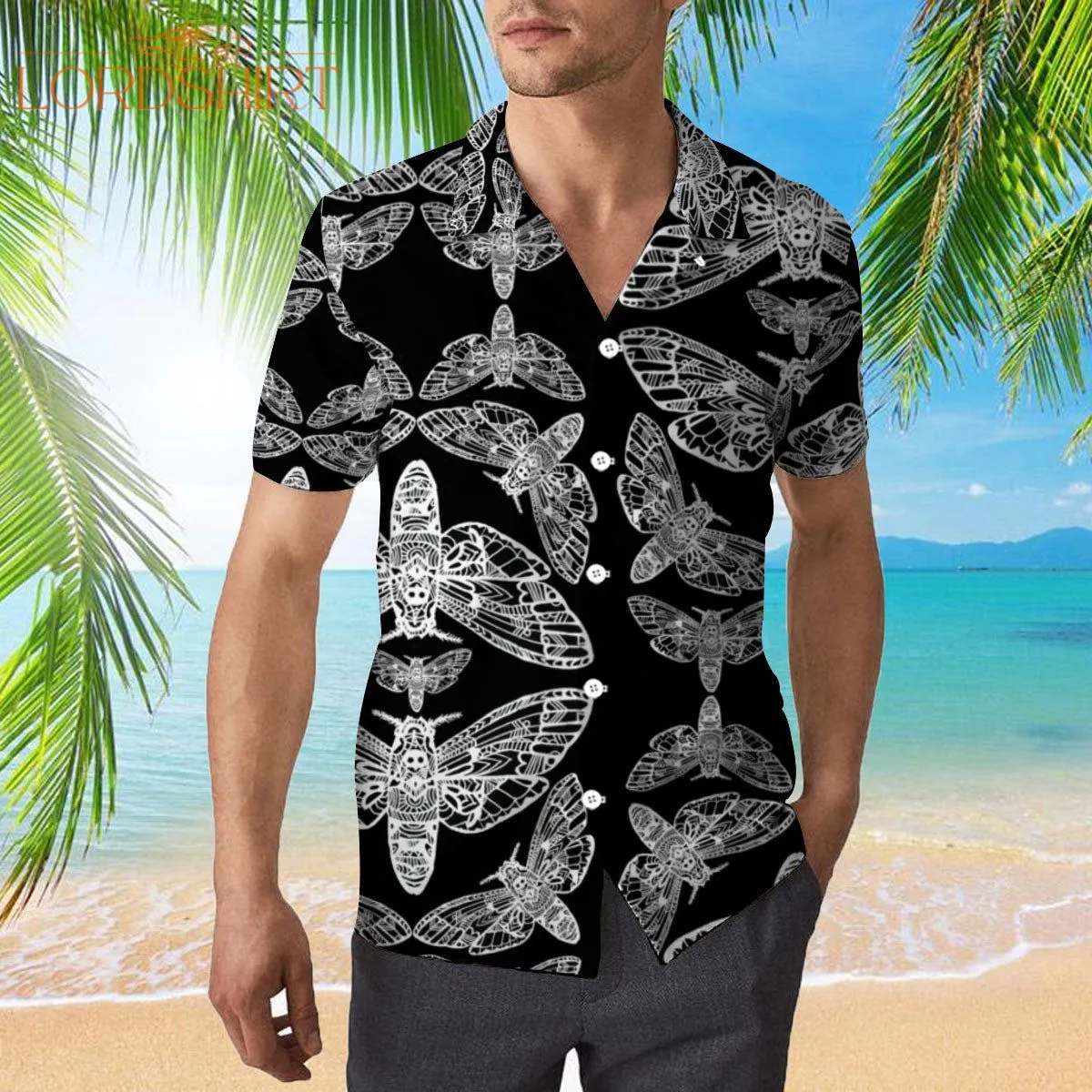 Death Moth Hawaiian Shirt