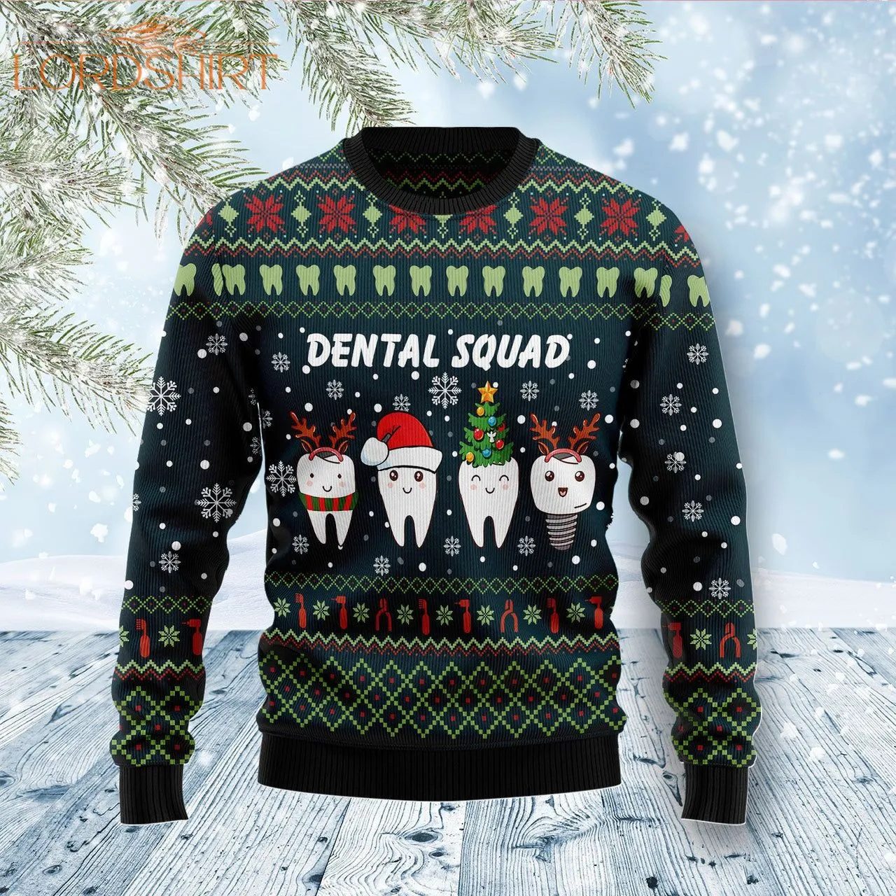 Dental Squad Ugly Christmas Sweater