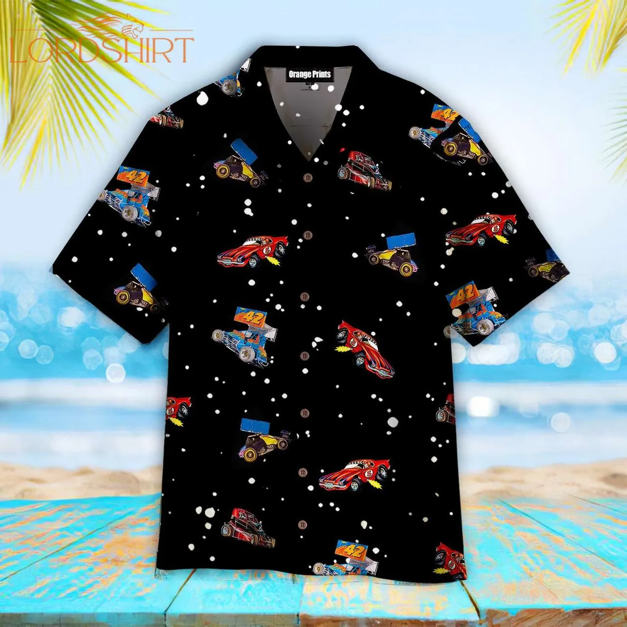 Dirt Track Racing Hawaiian Shirt