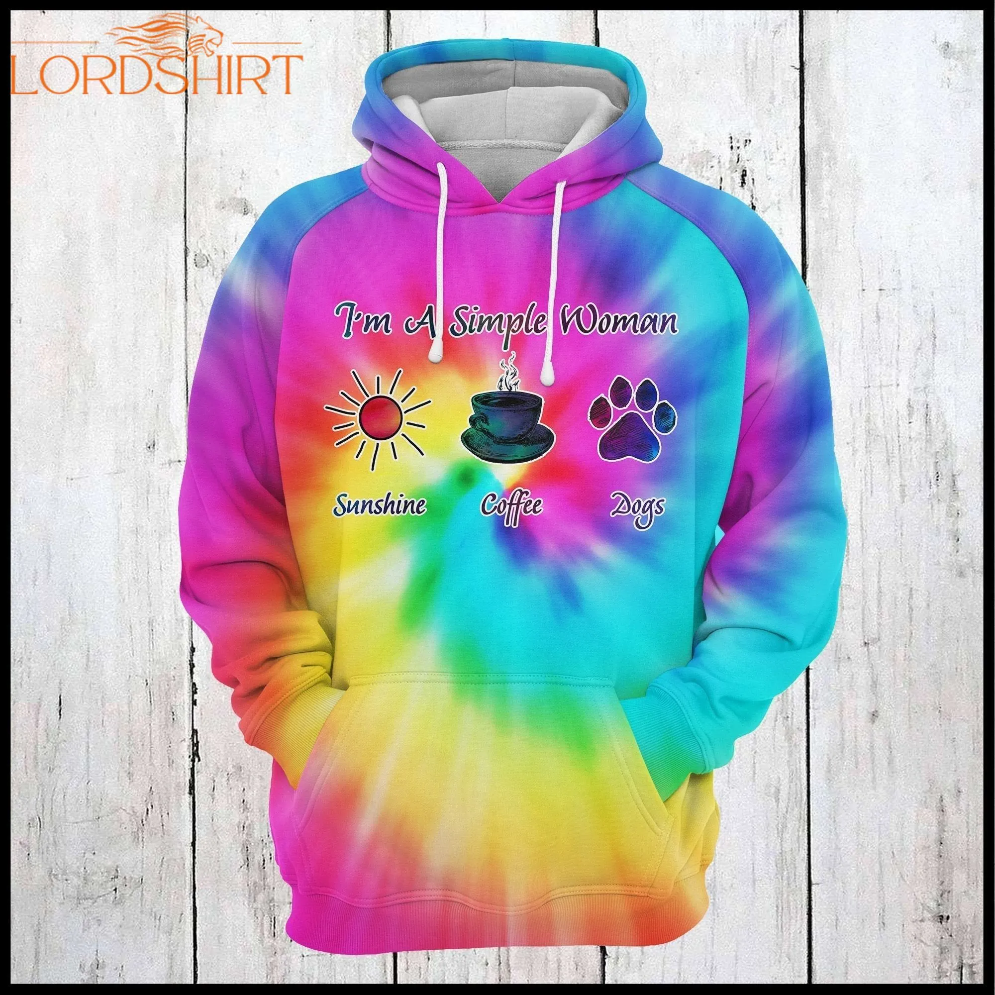 Dog Coffee Tie Dye Cute 3d All Over Print