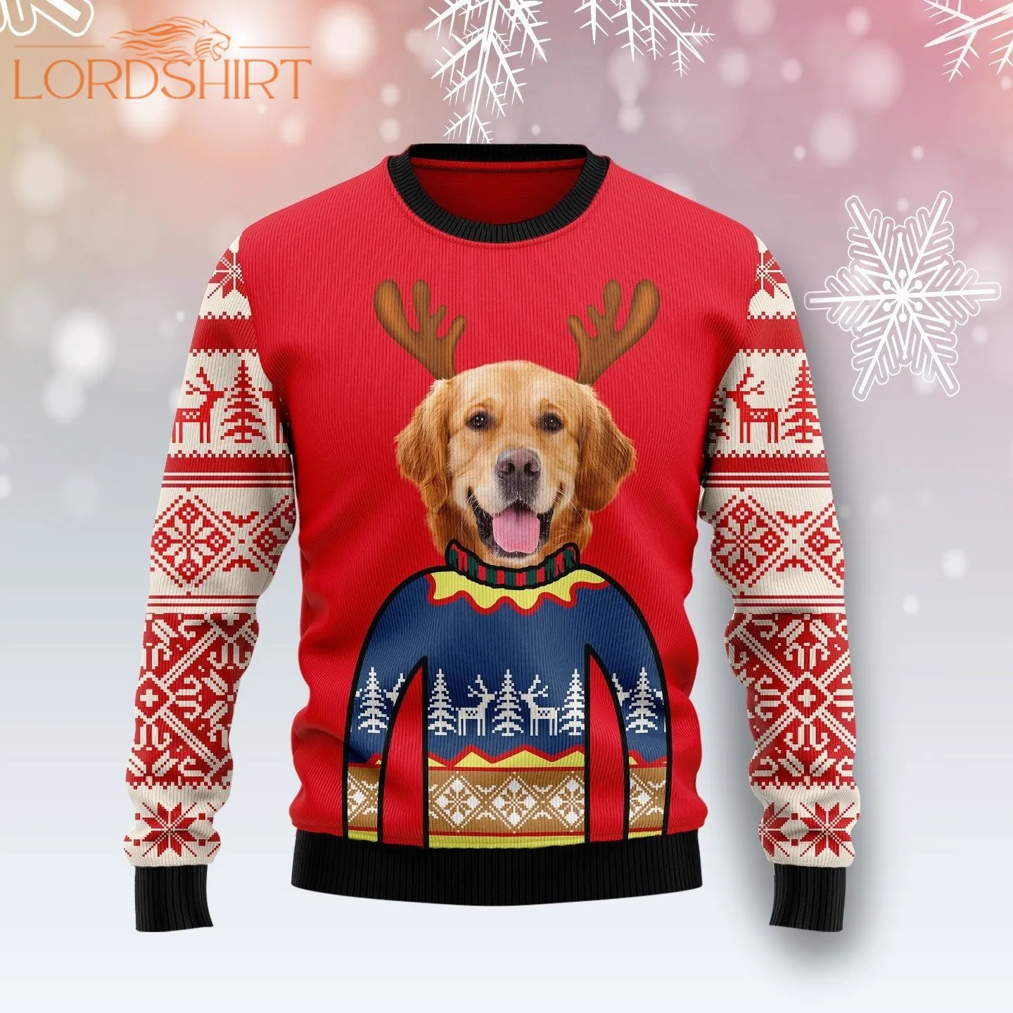 Dog Face Christmas Ugly Christmas Sweater