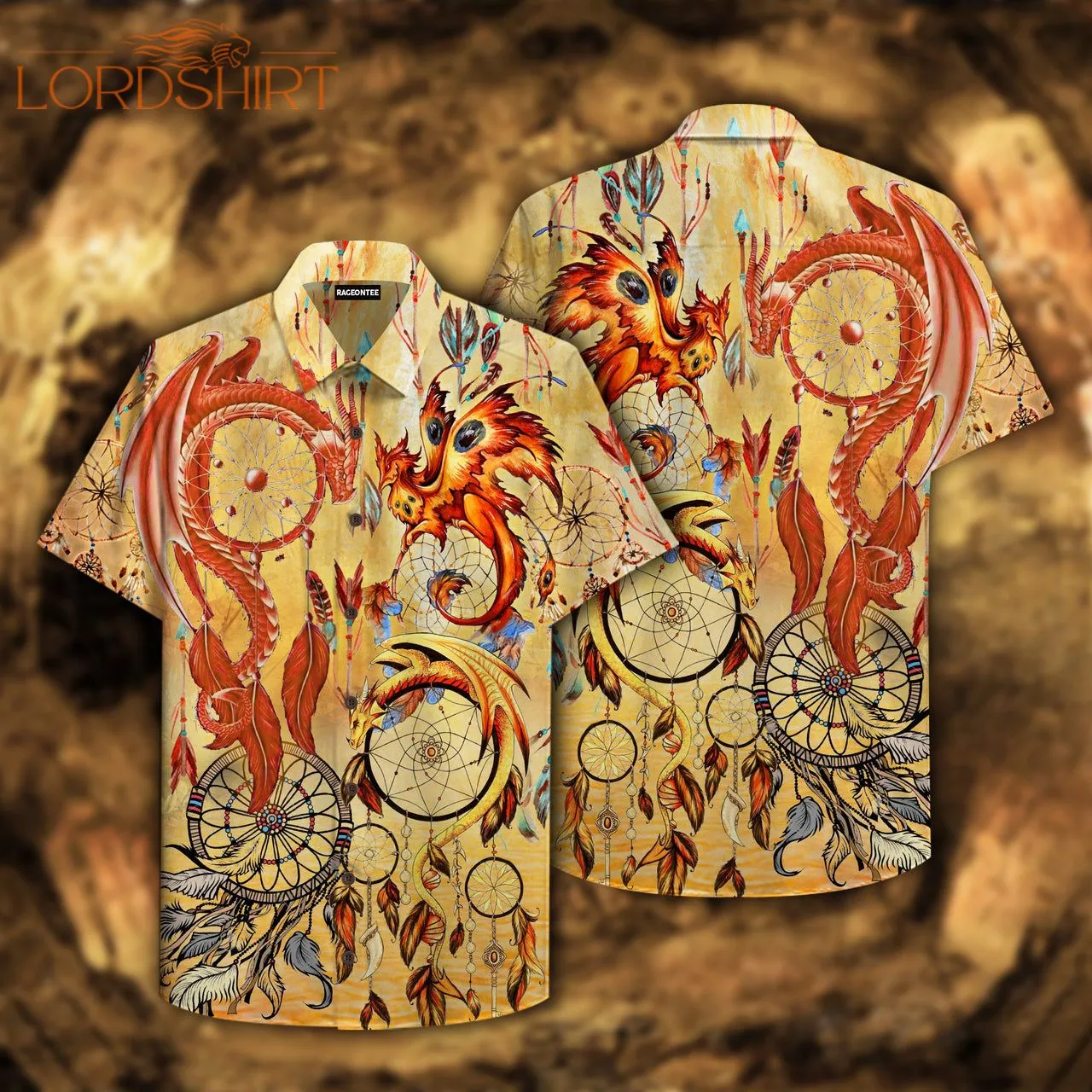 Dragons Native Dreamcatcher Hawaiian Shirt