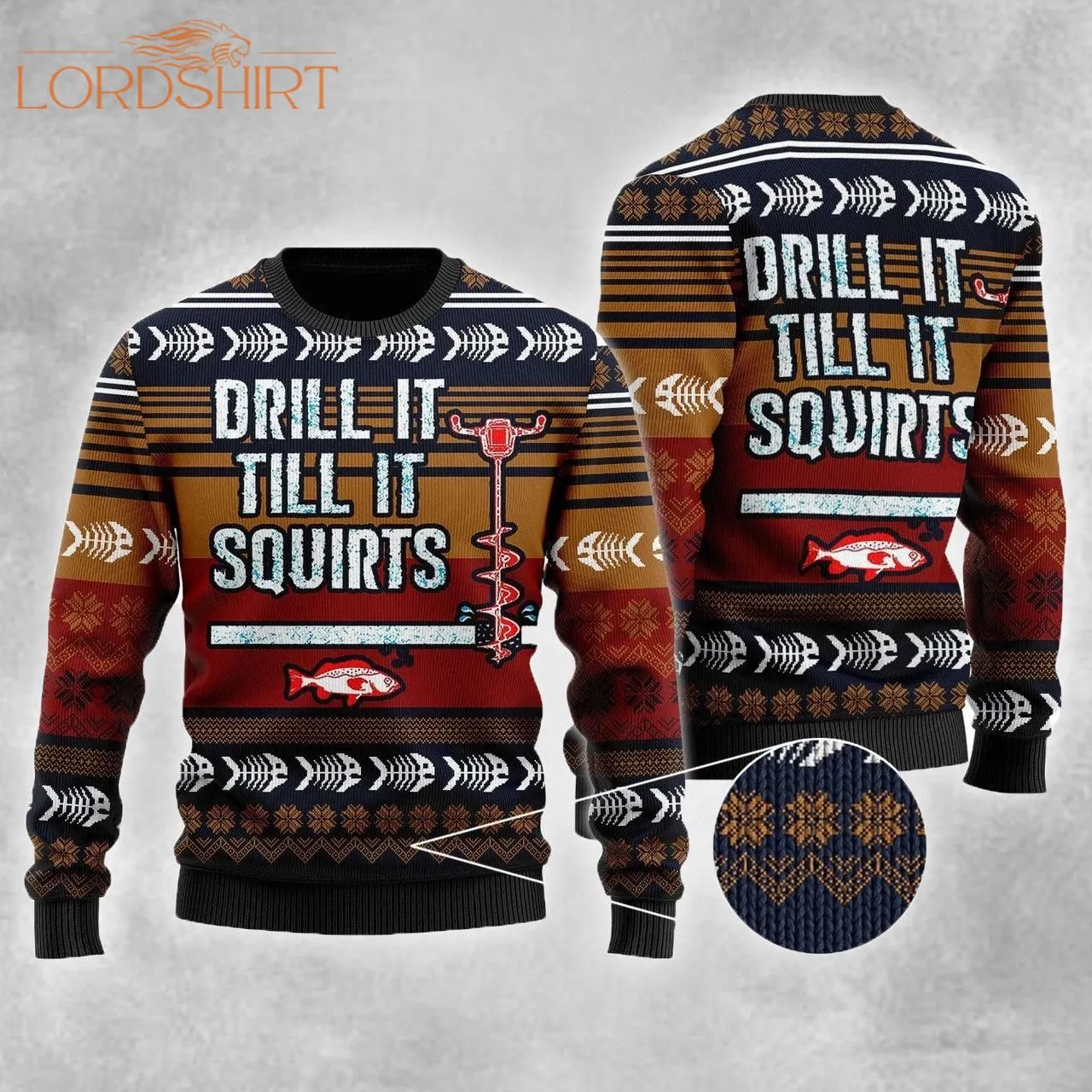 Drill It Till It Squirts Ugly Christmas Sweater