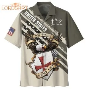 Eagle Patriot Knight Templar Hawaiian Shirt