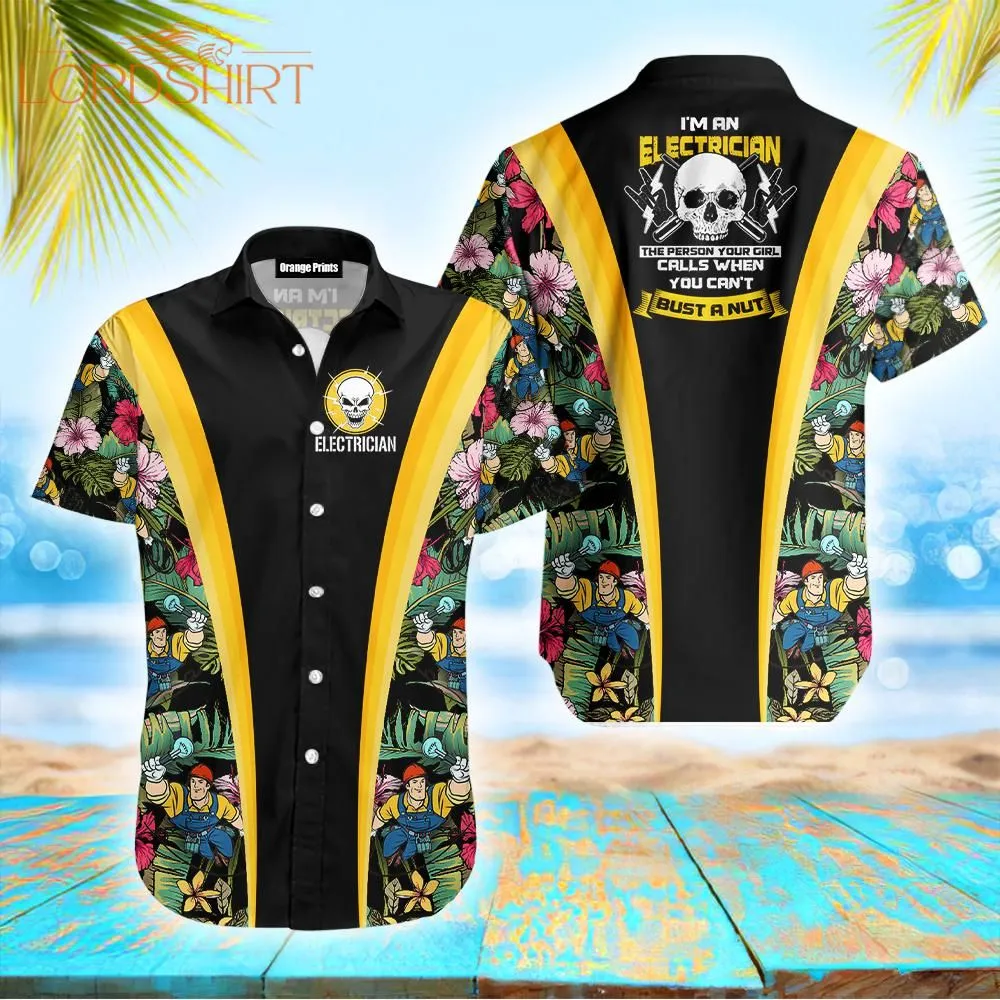 Electrician 3d Hawaiian Shirt