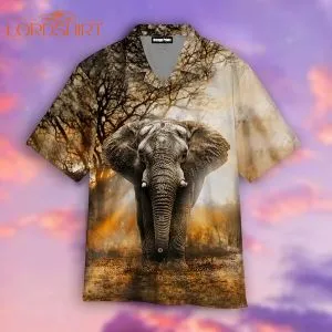 Elephant 3d Hawaiian Shirt