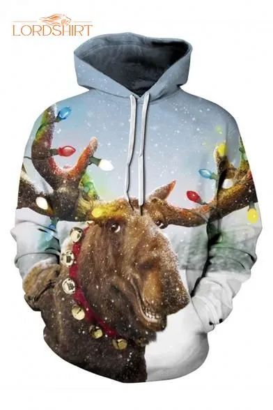 Elk Merry Christmas 3d All Over Print