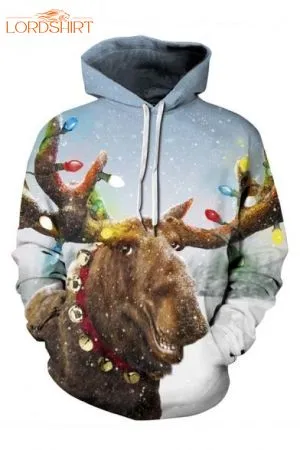 Elk Merry Christmas 3d All Over Print