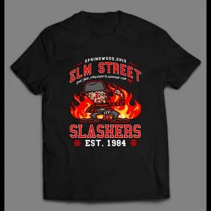 Elm Street Slashers Freddy Krueger Nightmare On Elm St Parody Shirt