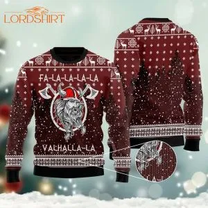 Falalala Valhallala Viking Ugly Christmas Sweater