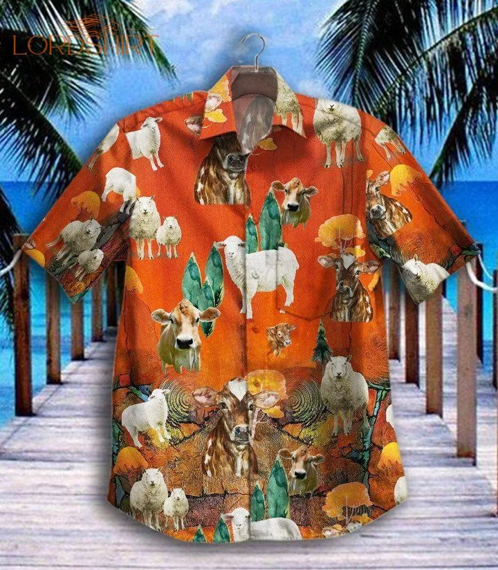 Farm Animal Vintage Hawaiian Shirt