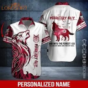 February Guy Custom Name Hawaiian Shirt