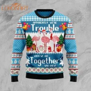 Flamingo Christmas Pattern Ugly Christmas Sweater