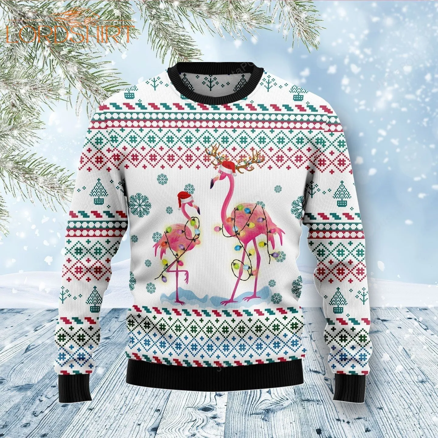 Flamingo Christmas Reunion Ugly Christmas Sweater