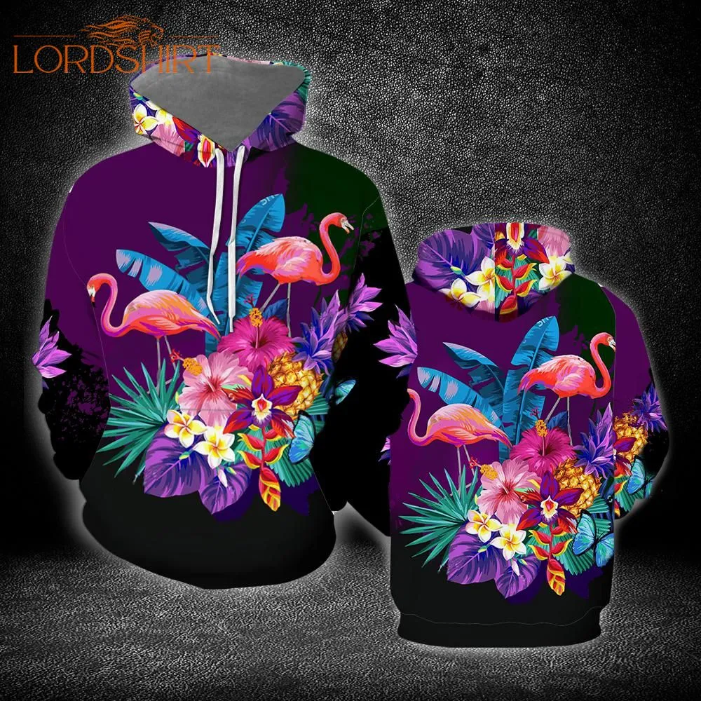 Flamingo Tropical Flower 3d All Over Print