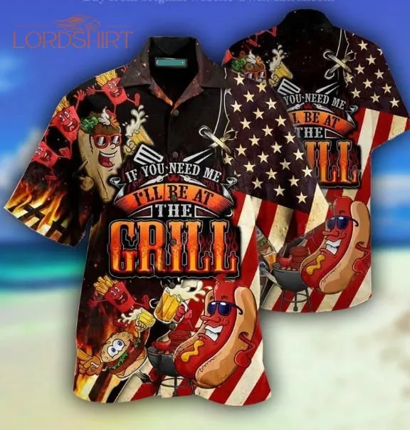 Food Barbecue I Will Be At The Grill Hawaiian Shirt