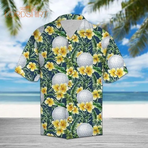 Frangipani Golf Hawaiian Shirt Aloha Hawaiian Shirt