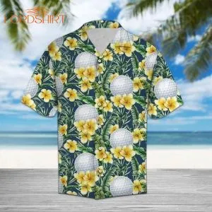 Frangipani Golf Hawaiian Shirt Aloha Hawaiian Shirt