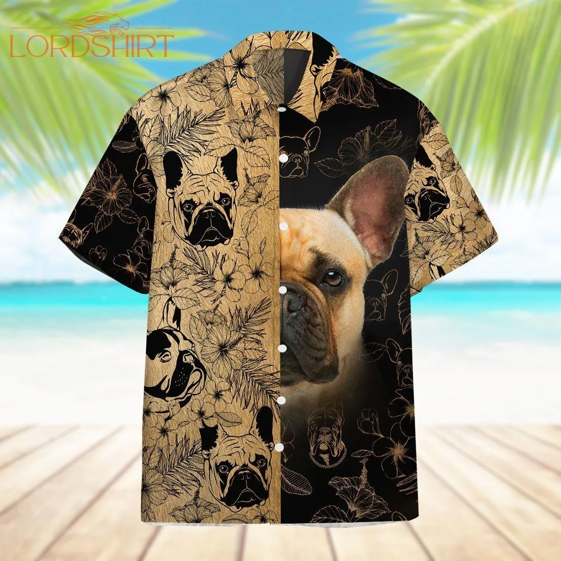 French Bulldog Aloha Hawaiian Shirt