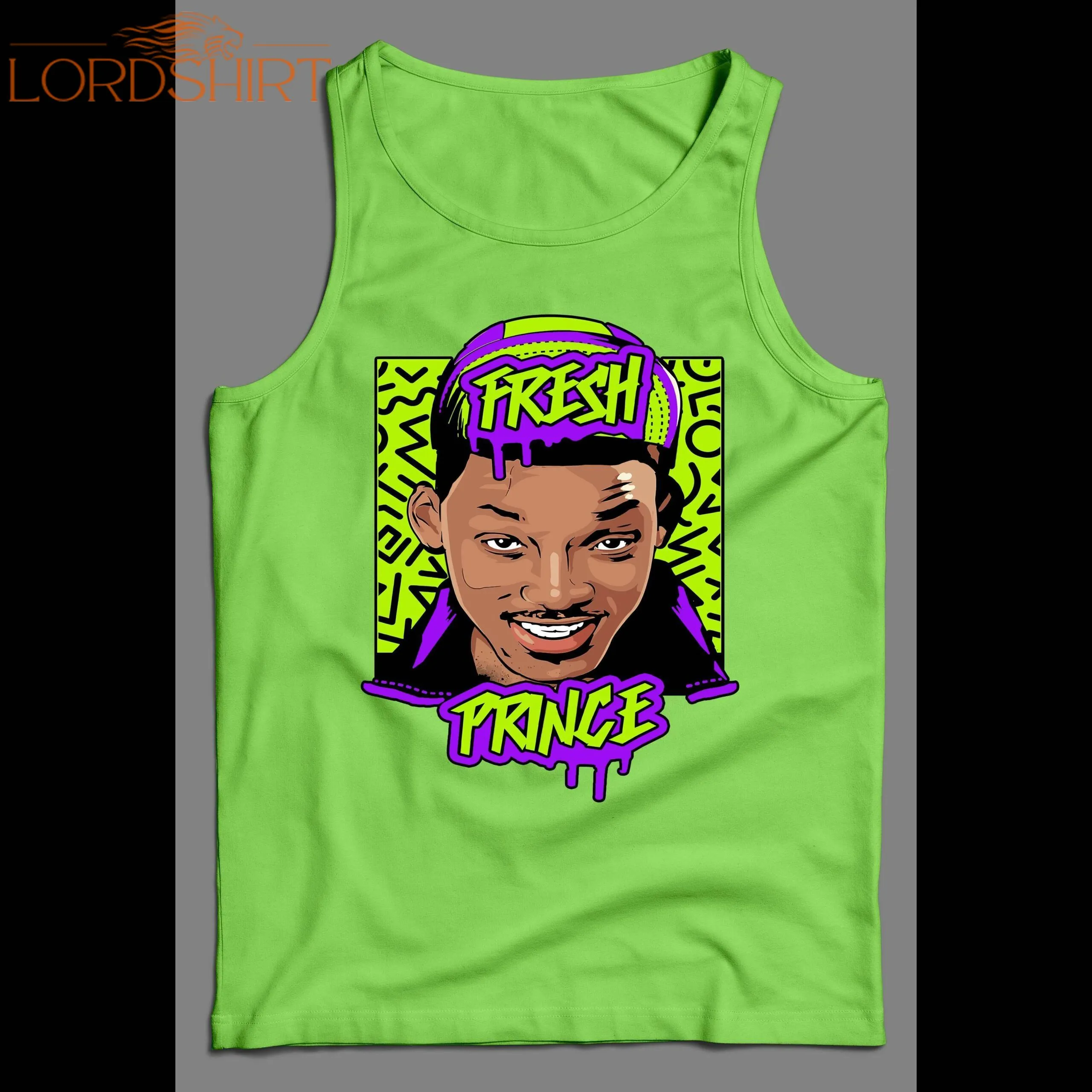 Fresh Prince Of Bel-air Neon Pop Art High Quality Mens Tank Top