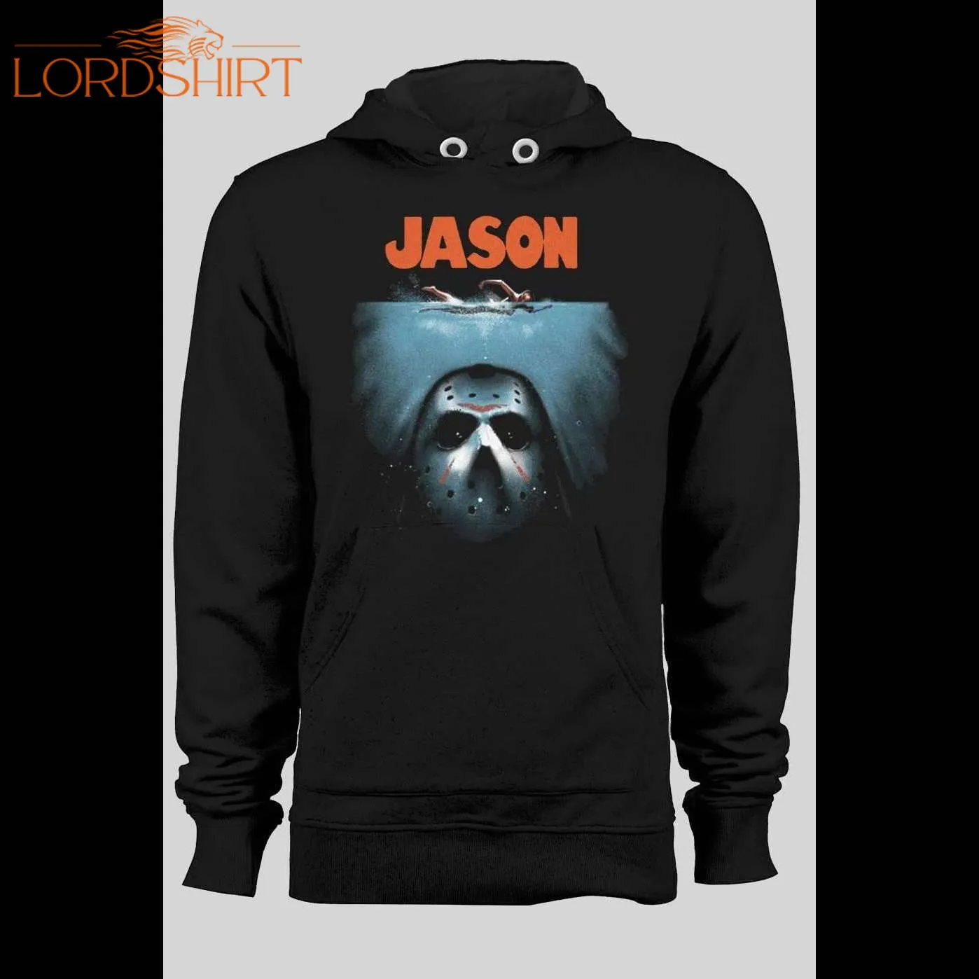 Friday The 13th Jason Jaws Parody Pull Over Winter Hoodie