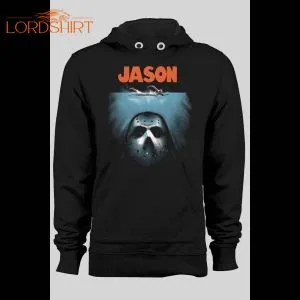 Friday The 13th Jason Jaws Parody Pull Over Winter Hoodie