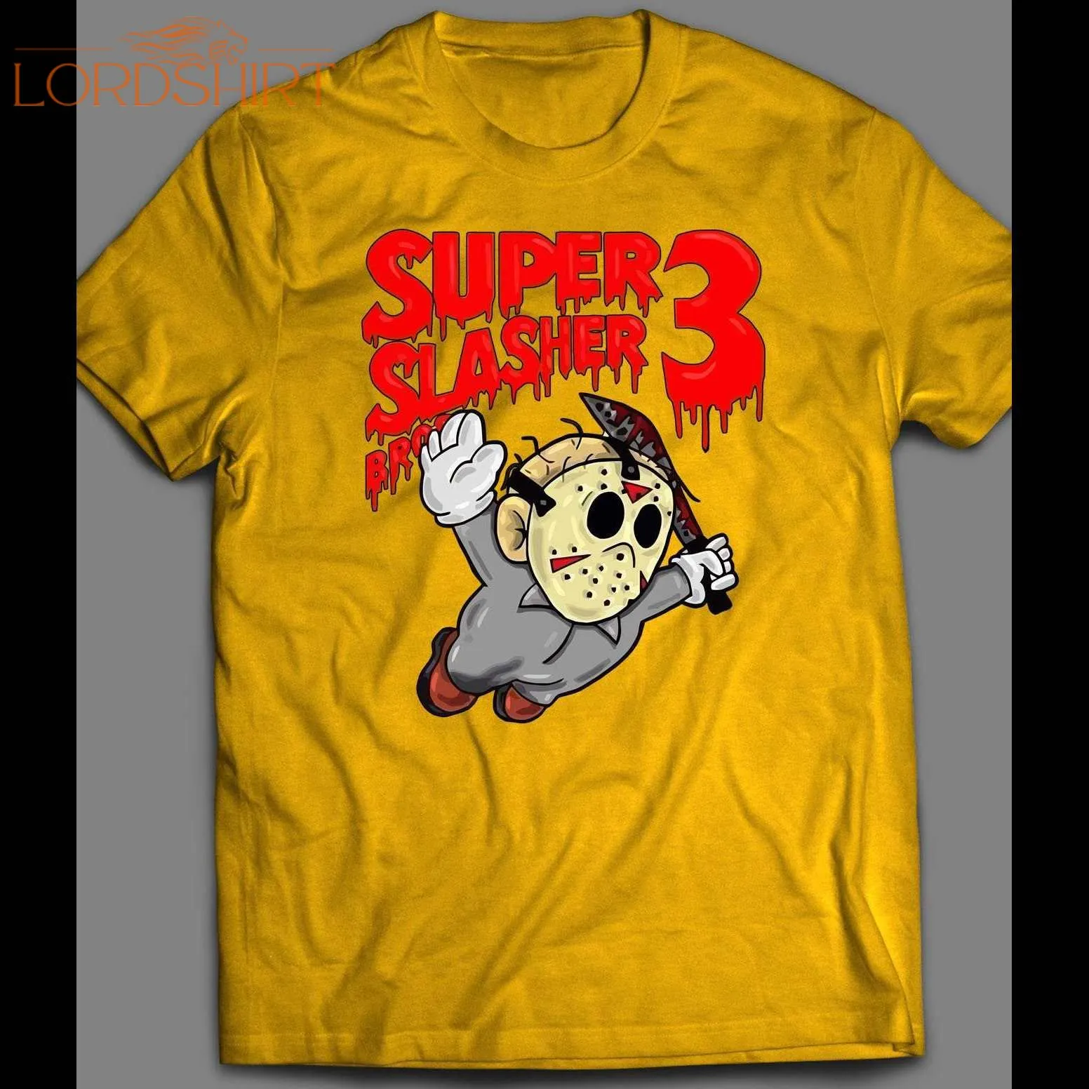 Friday The 13th X Super Slasher Bros 3 Retro Game Parody Halloween Shirt