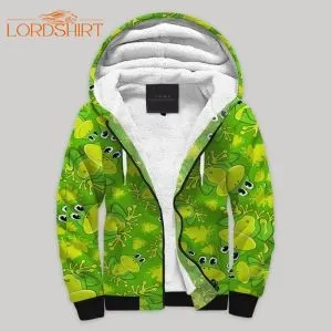 Frog Fleece Zip Hoodie All Over Print