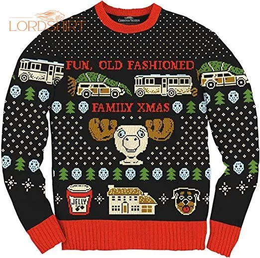 Fun Old Fashioned Family Ugly Christmas Sweater