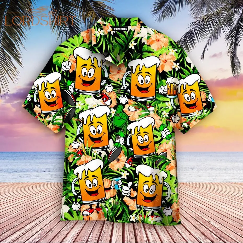 Funny Beer Mugs Aloha Hawaiian Shirt