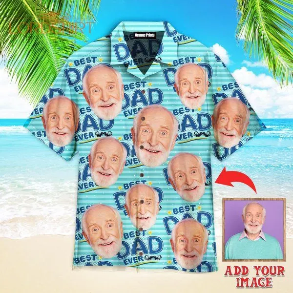 Funny Custom Face Amazing Dad Gift For Best Father Custom Photo Hawaiian Shirt