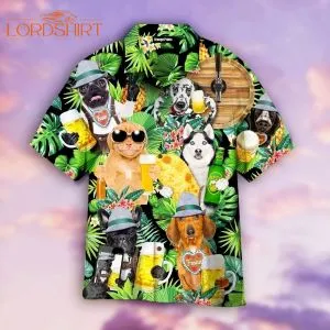 Funny Dog Craft Beer Aloha Hawaiian Shirt